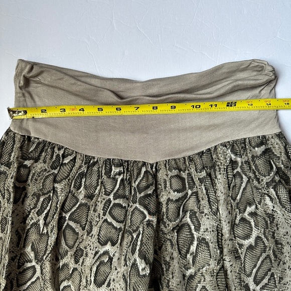 Gigi Moda Silk Snake Print Long Lined Skirt Pants Womens One Size Made Italy - Picture 3 of 8